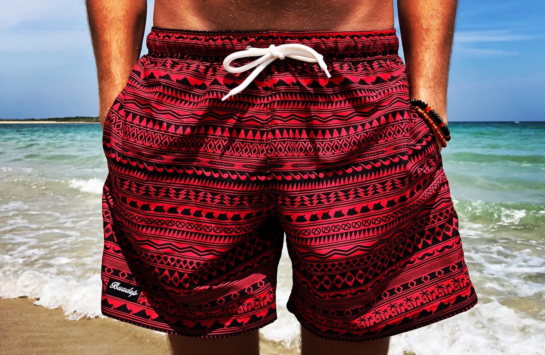 Buadepp swim shorts in use