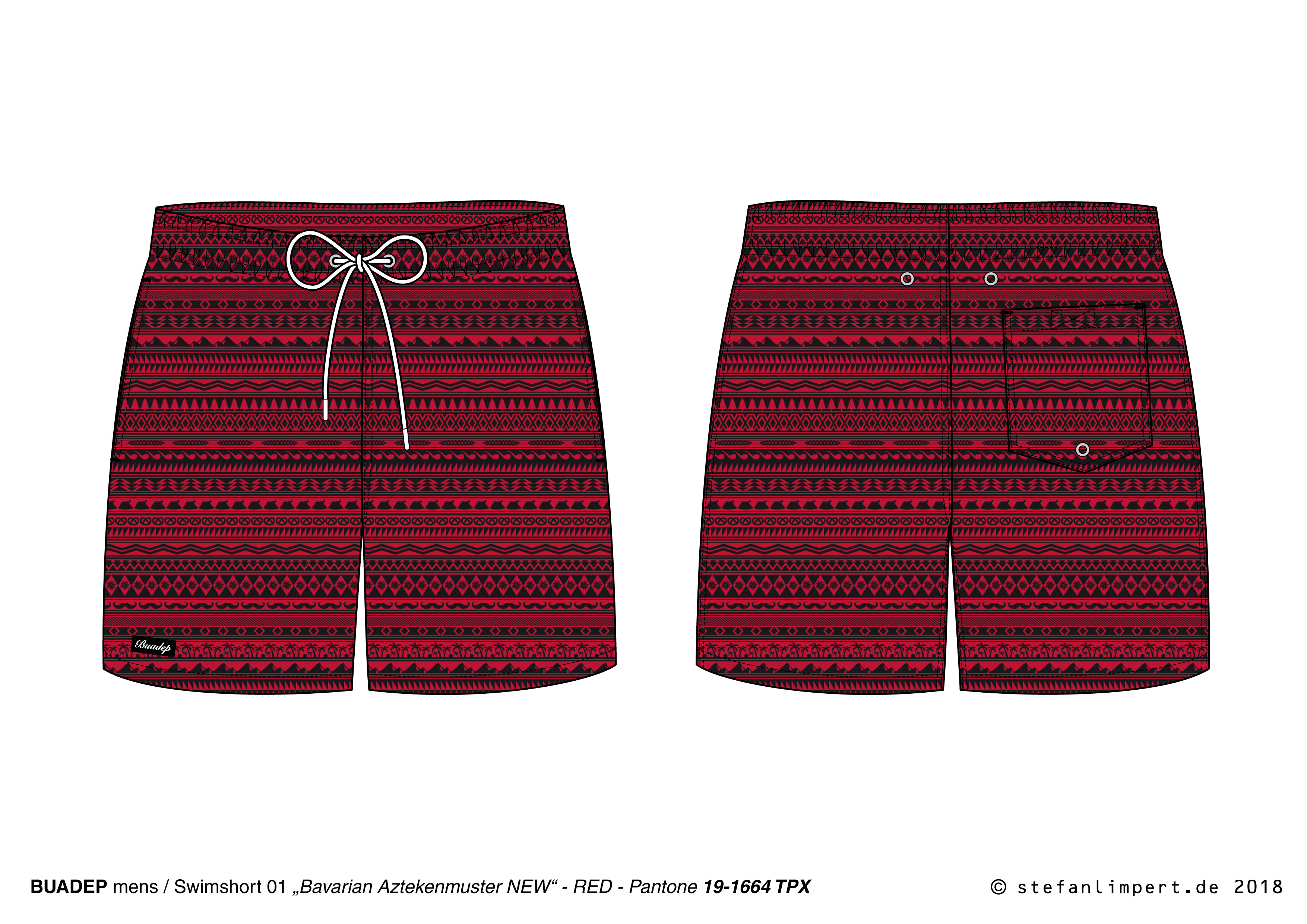 Buadepp swim shorts product artwork