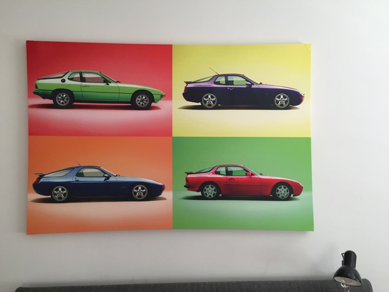 Colorful automotive artwork series