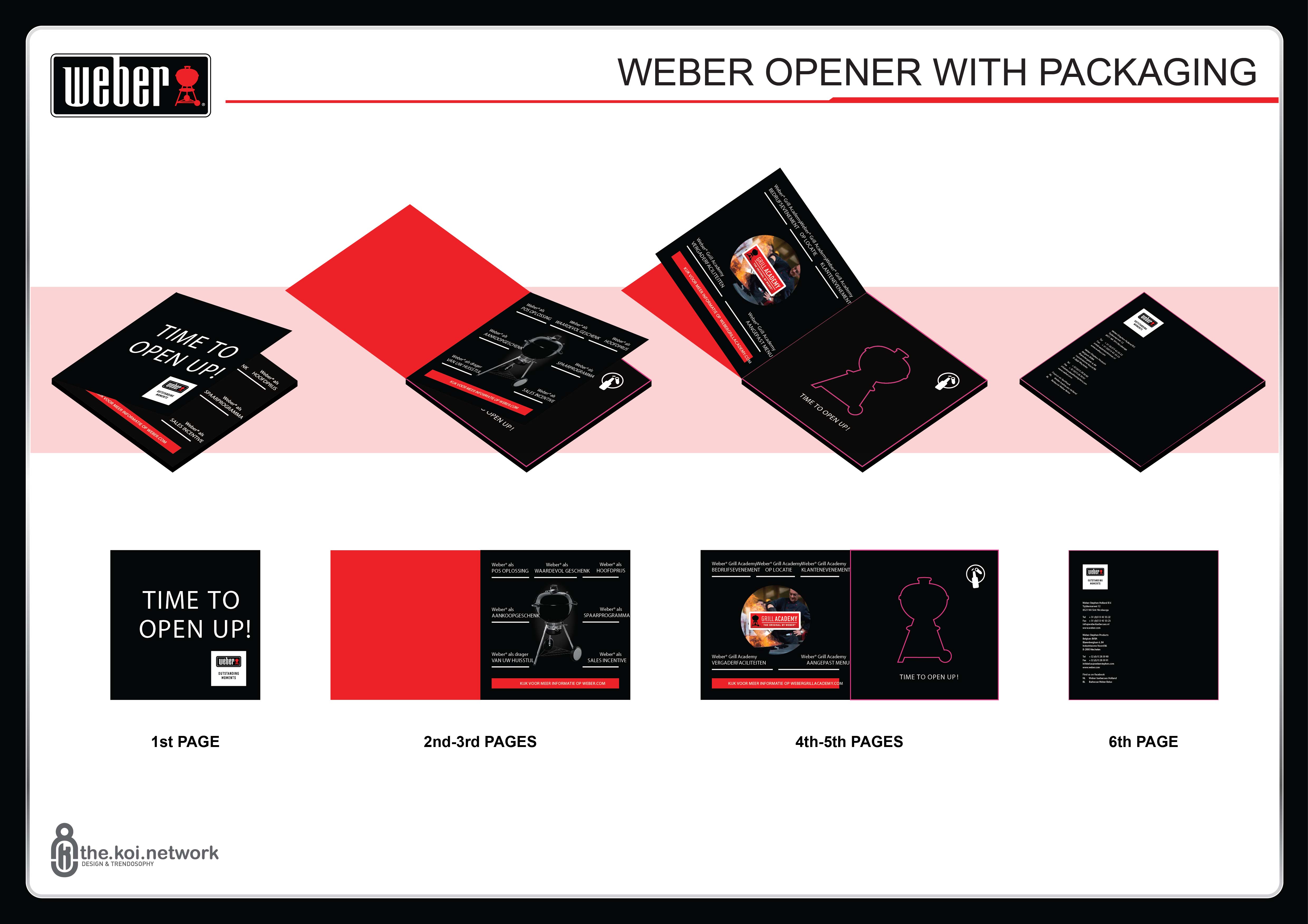 Weber packaging and communication concept